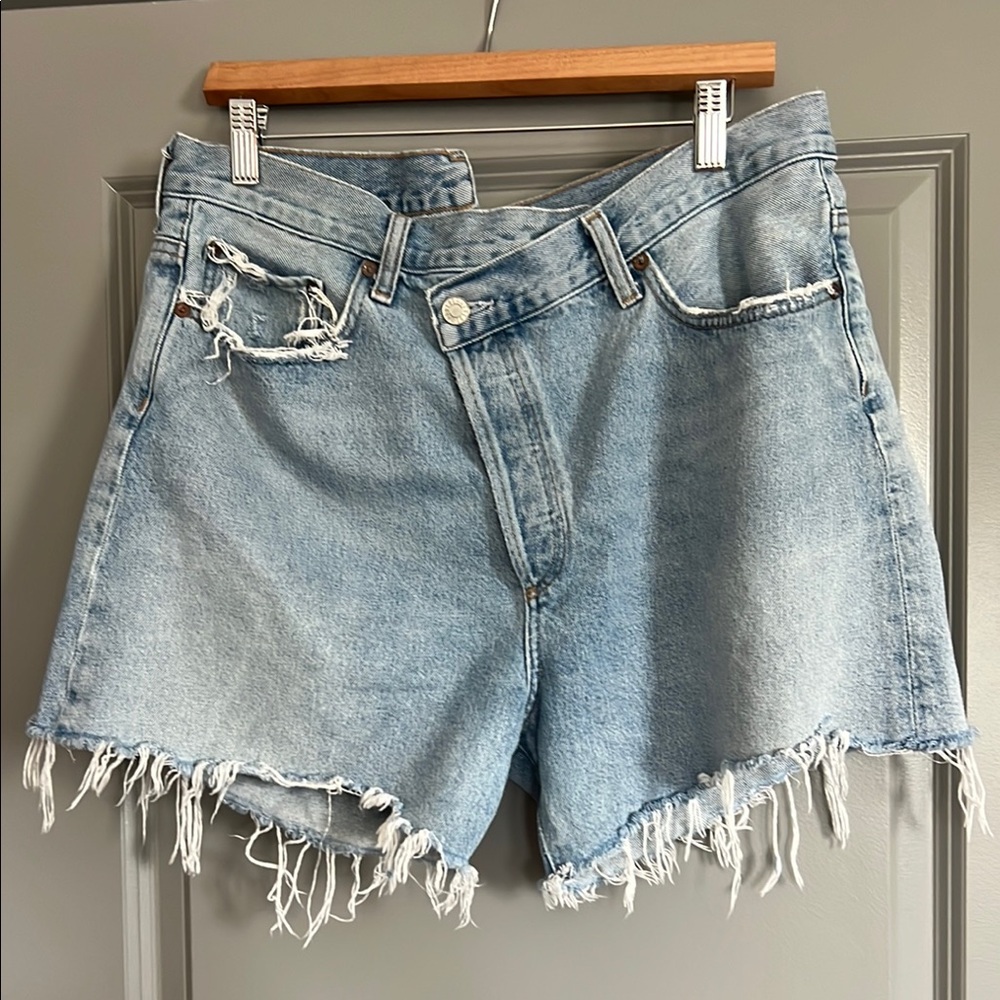 Agolde criss cross shorts